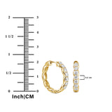 Lab Diamond 1.25 Carat Infinity-Inspired Hoop Earrings
