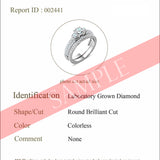 Certified 1.30 Ct Round  Lab Diamond  Three Stones  Bridal Set