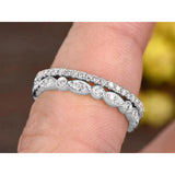 Beautiful pair of 0.50 Carat Wedding Ring Band