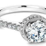 Certified 1.5 CT Round Lab Diamond Halo Bridal Set