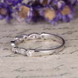 0.25 ct Vintage Milgrain Wedding Ring Band