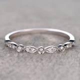 0.25 ct Vintage Milgrain Wedding Ring Band