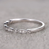 0.25 ct Vintage Milgrain Wedding Ring Band