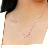 Enchanting Love Lab Diamond Pendant Necklace