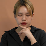 2 Carat Princess Cut Cubic Zirconia Solitaire Stud Earrings in 18K White Gold over Silver