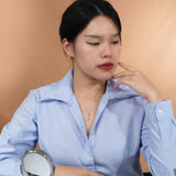 Sparkling Infinity Pendant Necklace for Women in 18k White Gold over Silver, Gift, Daily Use