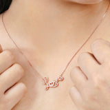 Enchanting Love Lab Diamond Pendant Necklace