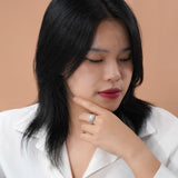 Double Halo 1.25 ct Square Moissanite Infinity Bridal Set