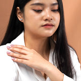 Simple Solitaire 0.50 CT TDW Round Cut Certified Lab Diamond Bezel Set Stud Earrings in White Gold