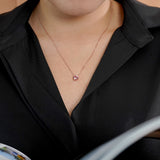 Bestselling 1 Carat Round Cut Real Morganite Solitaire Pendant Necklace in 18k Rose Gold Over Silver