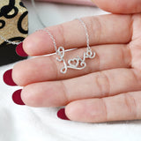 Enchanting Love Lab Diamond Pendant Necklace