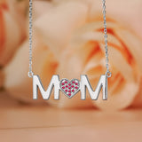 MOM Birthstone Pendant Necklace