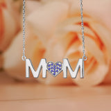 MOM Birthstone Pendant Necklace
