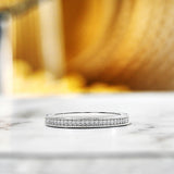 0.25 Carat Milgrain Band - Vintage Band - Wedding Ring