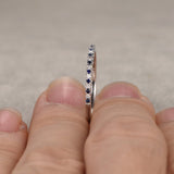 .25 Carat Round cut Black and White Diamond Wedding Band in White Gold