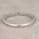 .25 Carat Round cut Black and White Diamond Wedding Band in White Gold