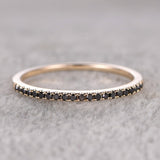 0.25 Carat Round cut Semi Eternity Wedding Ring Band