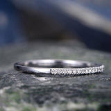 Classic 0.25 Carat Round Cut Pave Wedding Band