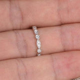 Bestselling .25 Carat artdeco Round cut Diamond Wedding Ring Band in White Gold