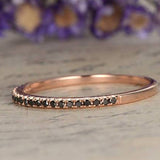 0.25 Carat Round cut Semi Eternity Wedding Ring Band