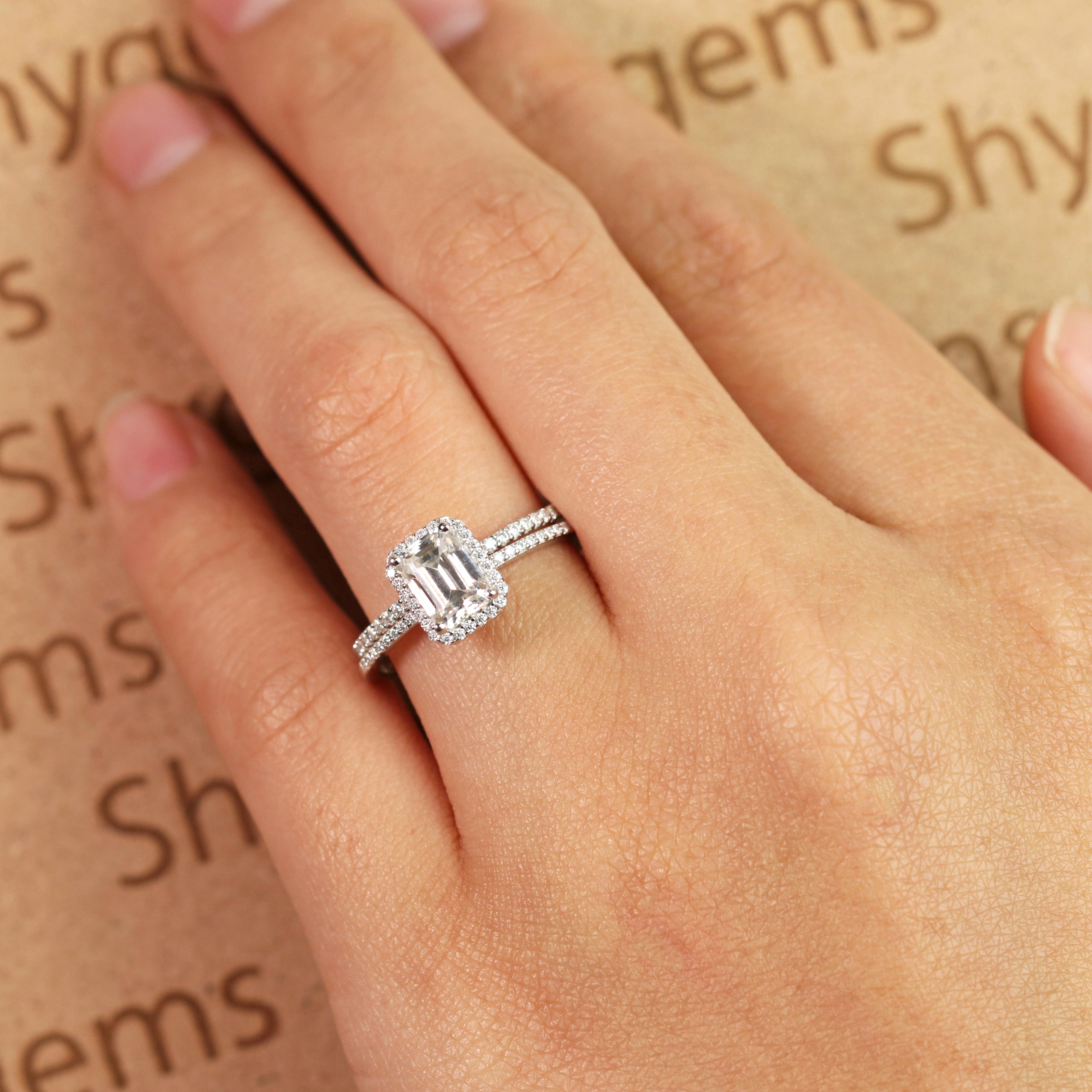 1.75 ct emerald cut diamond Clearance