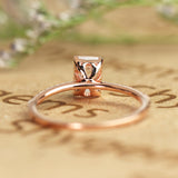 1.25 Carat Emerald Cut Moissanite Pave Engagement Ring