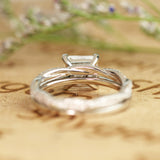 1.50 Carat Princess Cut Moissanite Infinity Bridal Set