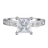 1.25 Carat Princess Cut Moissanite Channel Bridal Set