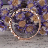 Bestselling artdeco .25 Carat Round cut Diamond Wedding Ring Band for Women in Rose Gold