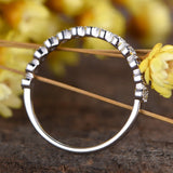 Unique .25 Carat Round cut Diamond Wedding Ring Band for Her in White Gold