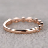 Bestselling artdeco .25 Carat Round cut Diamond Wedding Ring Band for Women in Rose Gold