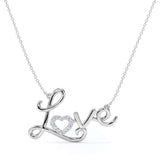 Enchanting Love Lab Diamond Pendant Necklace