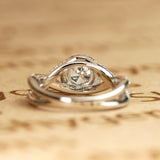 1.50 Carat Round Cut Moissanite Twisted Bridal Set