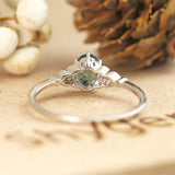 Vintage 1.25 Ct Oval Lab Alexandrite Engagement Ring