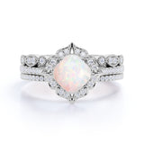 1.50 Ct Cushion Cut Opal Vintage Trio Set