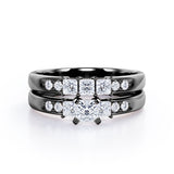 Trilogy 1 Ct Princess Cut Diamond Bridal Set