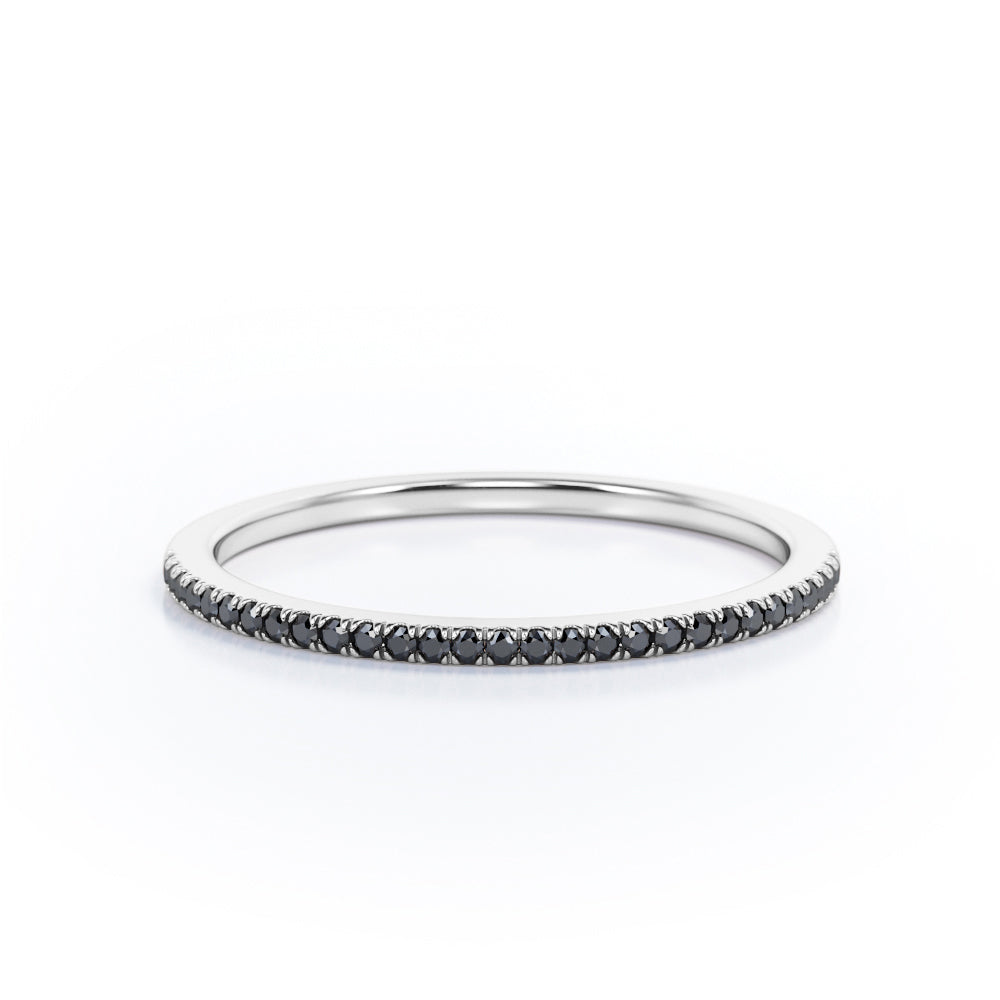 Classic 0.15 TCW Round Cut Pave Wedding Band