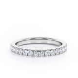 Pave Design 0.15 TCW Round Shaped Wedding Ring