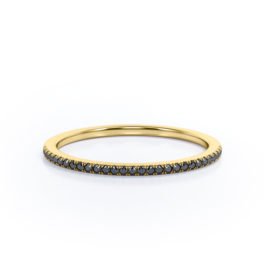 Classic 0.15 TCW Round Cut Pave Wedding Band