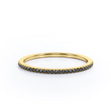 Classic 0.15 TCW Round Cut Pave Wedding Band