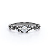 Certified 0.50 Ct Round Lab Diamond Nature Engagement Ring