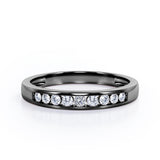 Flush-Channel 0.15 TCW Round Shape Wedding Band