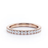 Pave Design 0.15 TCW Round Shaped Wedding Ring