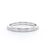 Channel Design 0.15 TCW Princess Cut Wedding Band