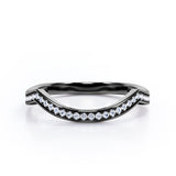 Channel Set 0.15 TCW Arched Wedding Band