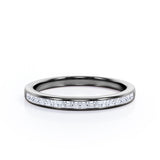 Channel Design 0.15 TCW Princess Cut Wedding Band
