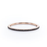 Classic 0.15 TCW Round Cut Pave Wedding Band