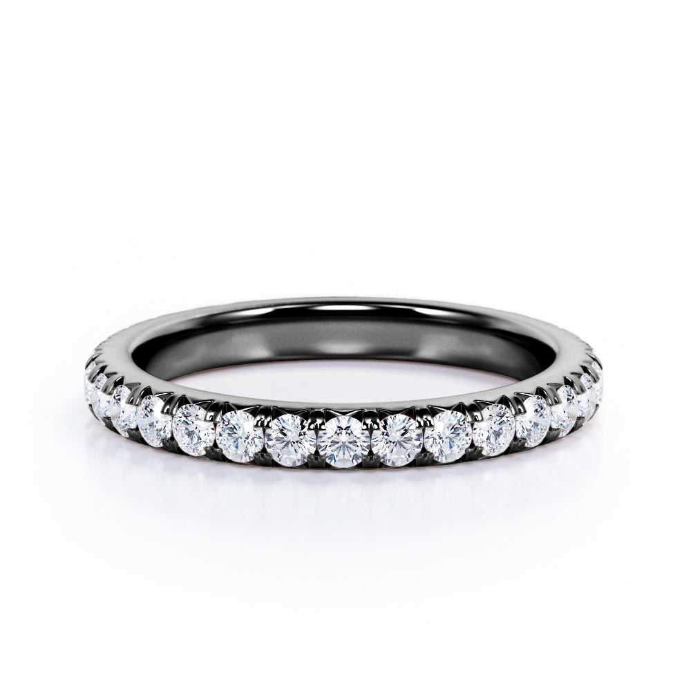 Eternity 0.25 TCW Round Cut Stackable Ring