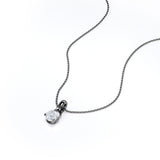 Martini Set 1 Carat Round Certified Moissanite Tension Back Solitaire Pendant Necklace