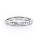 Eternity 0.25 TCW Round Cut Stackable Ring